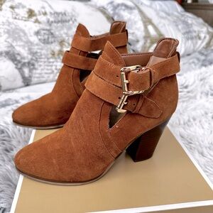 MK suede booties size 6.5